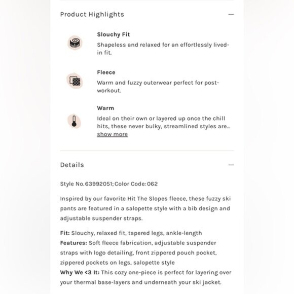 NWOT Free People Movement Hit The Slopes Salopette snow bib sz XL - Picture 5 of 7